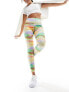 Daisy Street Active Landscape high waist leggings in multi Голубой, 44 - фото #1