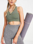 Фото #1 товара Monki sports crop top co-ord in green - MGREEN