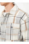 Regular Fit Uzun Kollu Ekose Erkek Oduncu Gömlek Ceket
