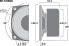 MONACOR SP-7/4SQS, Breitbandlautsprecher-Treiber, 4 W, Rechteckig, 8 W, 4 Ohm, 3 - 17000 Hz