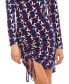 Women's Side-Ruched Printed Jersey Dress