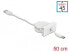 Delock 81318 - 0.62 m - USB A - USB C - USB 2.0 - 480 Mbit/s - White