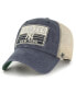 Фото #1 товара Men's Navy New York Yankees Four Stroke Clean Up Trucker Snapback Hat