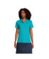 Фото #17 товара Women's School Uniform Short Sleeve Feminine Fit Interlock Polo Shirt