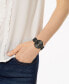 ფოტო #3 პროდუქტის Women's Pyper Black Leather Strap Watch 38mm