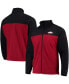 ფოტო #1 პროდუქტის Men's Black, Cardinal Arkansas Razorbacks Flanker III Fleece Team Full-Zip Jacket