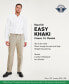 Фото #3 товара Men's Big & Tall Easy Classic Pleated Fit Khaki Stretch Pants