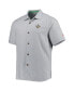 ფოტო #3 პროდუქტის Men's Gray New Orleans Saints Coconut Point Frondly Fan Camp IslandZone Button-Up Shirt