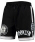 Фото #3 товара Men's Black Brooklyn Nets Chenille Shorts