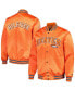 ფოტო #1 პროდუქტის Men's Orange Denver Broncos Elliot Varsity Full-Snap Jacket