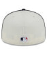 ფოტო #4 პროდუქტის Men's Cream, Navy Boston Red Sox Chrome Sutash 59FIFTY Fitted Hat
