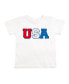 ფოტო #1 პროდუქტის Little and Big Boys and Girls USA Patch Short Sleeve T-Shirt