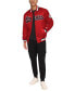 Фото #6 товара Men's Classic-Fit Satin Varsity Bomber Jacket