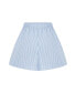 Women's Striped Mini Shorts with Pockets