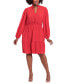 ფოტო #1 პროდუქტის Plus Size Smocked Tiered Fit & Flare Dress