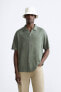 100% linen polo shirt