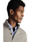 Men's Merino/Cashmere Button Neck Sweater