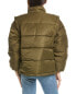 Weworewhat Zip-Off Sleeve Puffer Coat Women's Green Xs