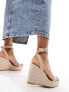 Steve Madden Upstage espadrille wedges in blush leather