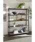 Finch 59" Wood and Metal Etagere Bookcase