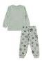 Erkek Çocuk Pijama Takımı 2-5 Yaş Gri