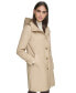 ფოტო #3 პროდუქტის Women's Single-Breasted Hooded Button Up Raincoat