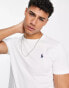 Polo Ralph Lauren slim fit t-shirt with crew neck in white