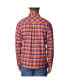 Men's Orange Clemson Tigers Flare Gun Flannel Long Sleeve Shirt
