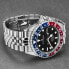 Revue Thommen Armbanduhr Automatic Diver' GMT Black Dial Blue and Red Armband Edelstahl 17572.2235