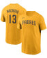 Фото #1 товара Men's Manny Machado Gold San Diego Padres Name Number T-shirt