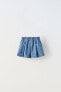 Фото #3 товара Джинсовая юбка со складками ZARA