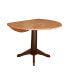 International Concept 42" Round Dual Drop Leaf Pedestal Table