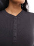 Cotton:On sleep recovery henley button front long sleeve top