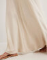 Фото #3 товара NA-KD volume satin maxi skirt in champagne