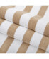 Фото #2 товара Cali Cabana Striped Beach Towels (4 Pack), 30x60 in., Color Options 100% Soft Cotton