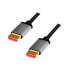 Фото #1 товара Кабель HDMI LogiLink CHA0106 - 3 м - HDMI Type A (стандартный) - HDMI Type A (стандартный) - 3D - 48 Gбит/с - черный - серый