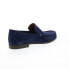 Фото #8 товара Bruno Magli Encino BM1ENCN1 Mens Blue Suede Loafers & Slip Ons Casual Shoes