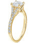 ფოტო #2 პროდუქტის Diamond Split Shank Engagement Ring (5/8 ct. t.w.) in 14k White Gold