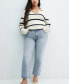 ფოტო #7 პროდუქტის Women's Straight-Fit Cropped Jeans
