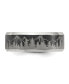 Фото #3 товара Stainless Steel Brushed with Laser Design Mountains Band Ring