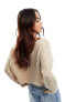 Фото #7 товара Stradivarius cable knit jumper in beige