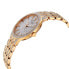 Фото #3 товара Bulova Crystal Pave 3-Hand Quartz Slim Case Watch Gold Tone 32mm