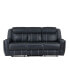 Фото #2 товара White Label Emilia 86" Double Reclining Sofa with Center Drop-Down Cup Holders