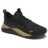 Фото #3 товара Puma Pacer Future Allure Wide Lace Up Womens Black, Gold Sneakers Casual Shoes