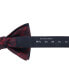 Фото #3 товара Men's Kincade Red Blackwatch Plaid Silk Bow Tie