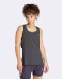 adidas Performance Adizero running tank top in black