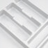 Фото #8 товара Хранилище для столовых приборов Emuca Optima Besteckeinsatz Вертекс/Концепт, белый 322x473x500 мм, 16 мм, 400 мм, пластик