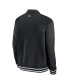 Men's Black Colorado Rockies Authentic Collection Full-Zip Bomber Jacket