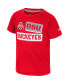 ფოტო #2 პროდუქტის Toddler Boys and Girls Scarlet Ohio State Buckeyes No Vacancy T-shirt