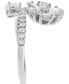 Lab Grown Diamond Pear Flower Bypass Ring (1-1/3 ct. t.w.) in 14k White Gold